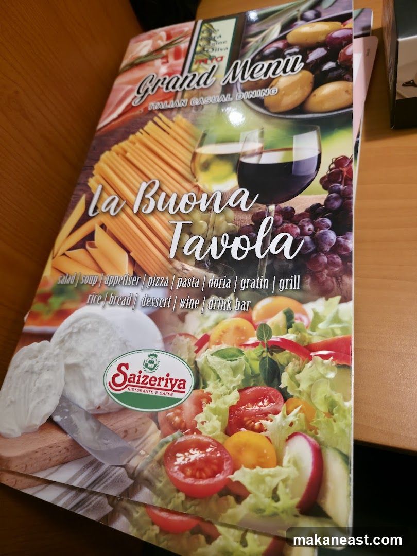 La Buona Tavola Grand Menu
