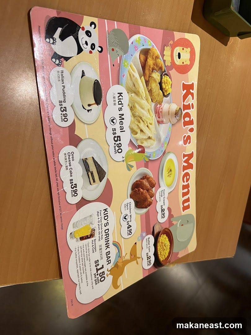 Kid's Menu