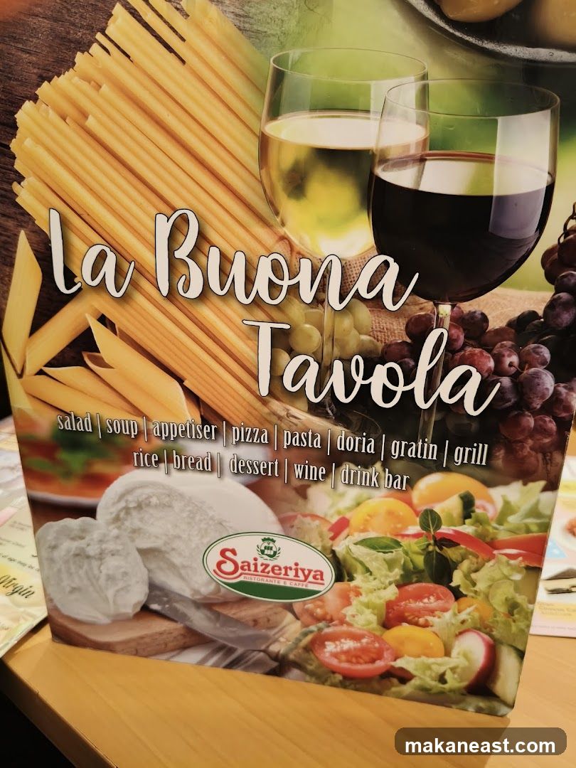 La Buona Tavola Menu