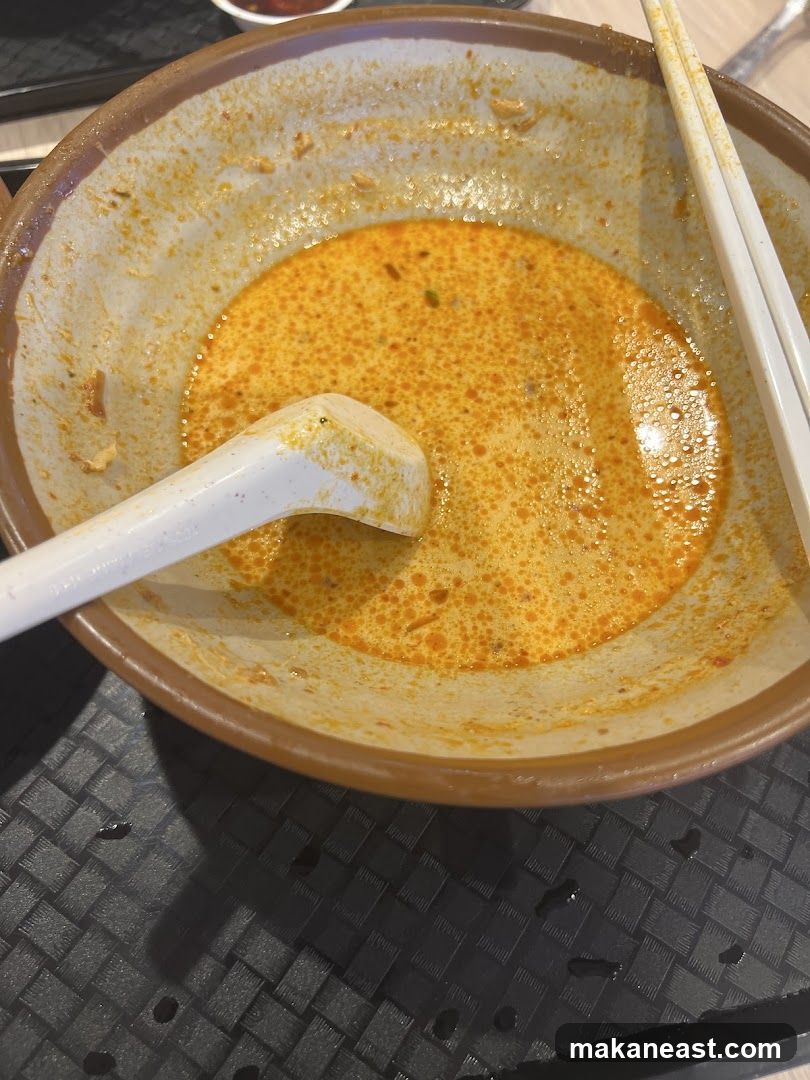 Leftover Soup in Bowl