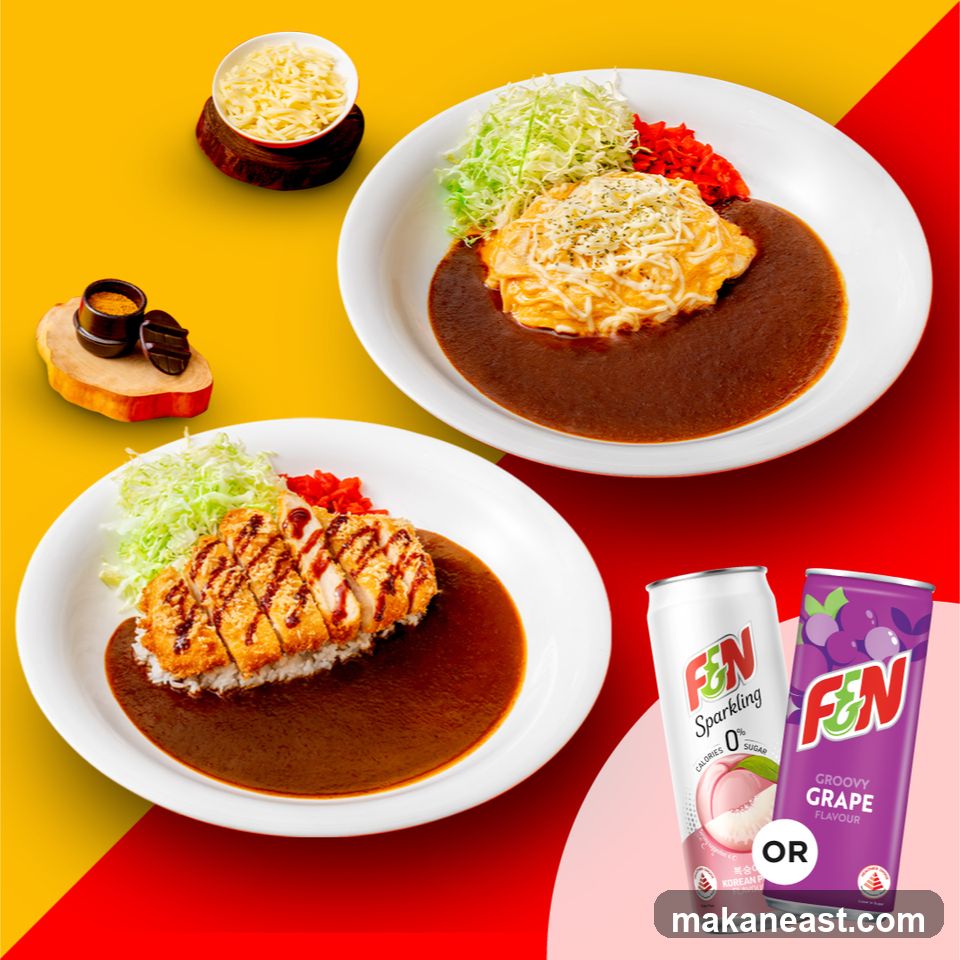 Japanese Curry with Chicken Katsu and Omurice