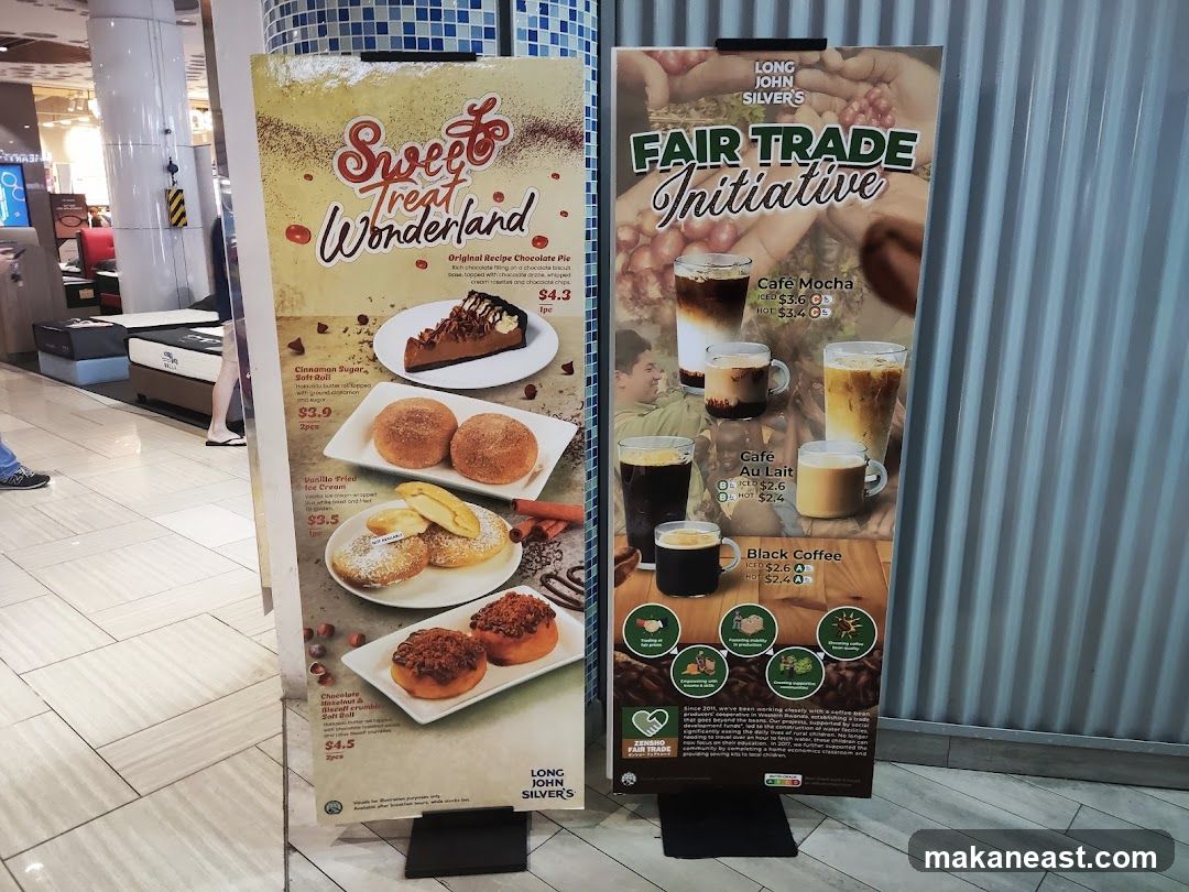 Long John Silver's Sweet Treat Wonderland and Fair Trade Initiative Posters
