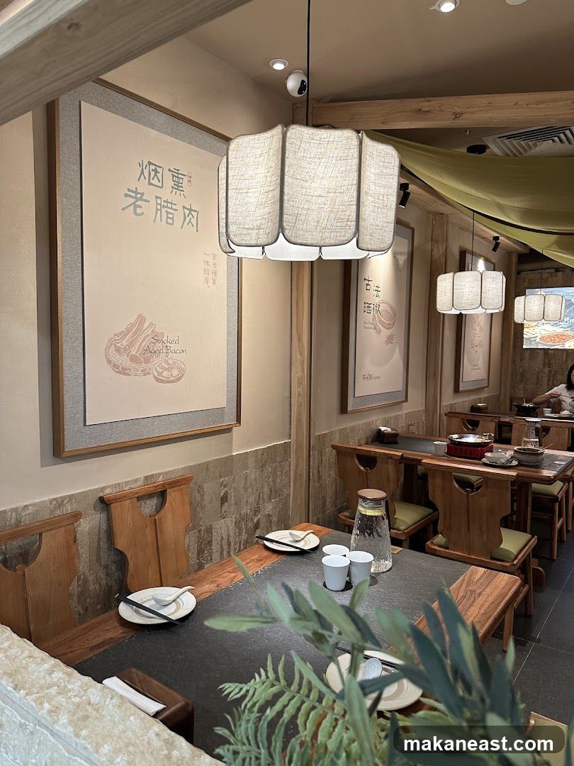 Restaurant Interior with Artwork