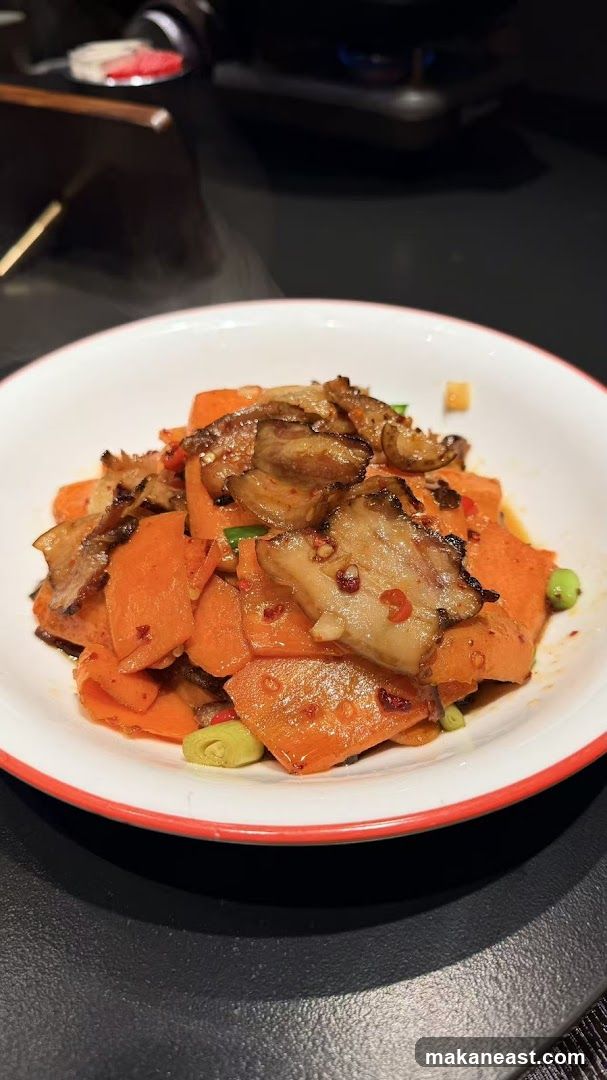 Stir-fried Carrots with Pork Belly