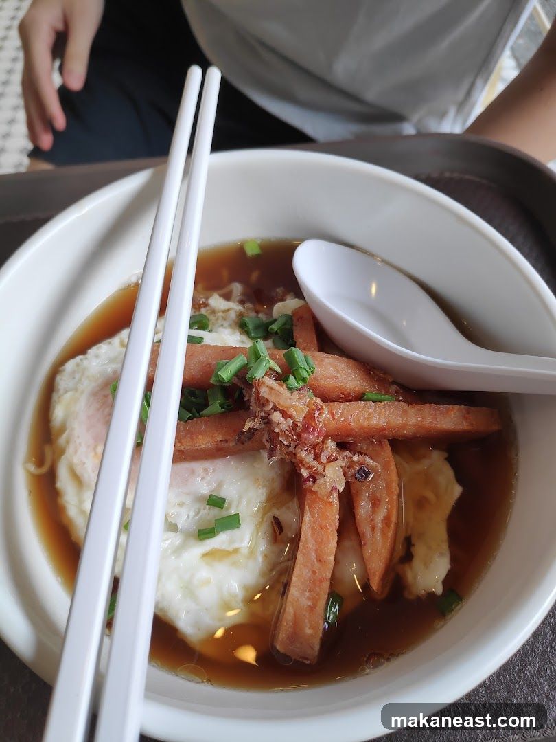 Noodle Soup with Spam and Egg