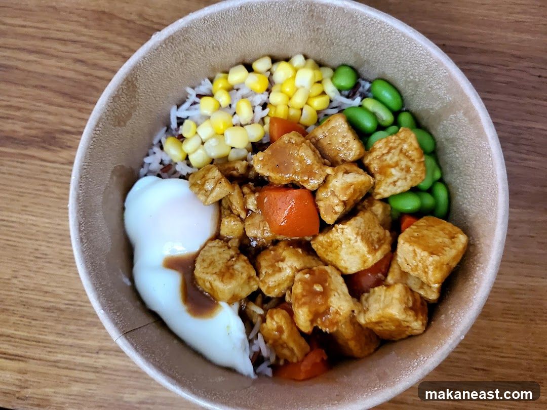 Tofu and Vegetable Rice Bowl