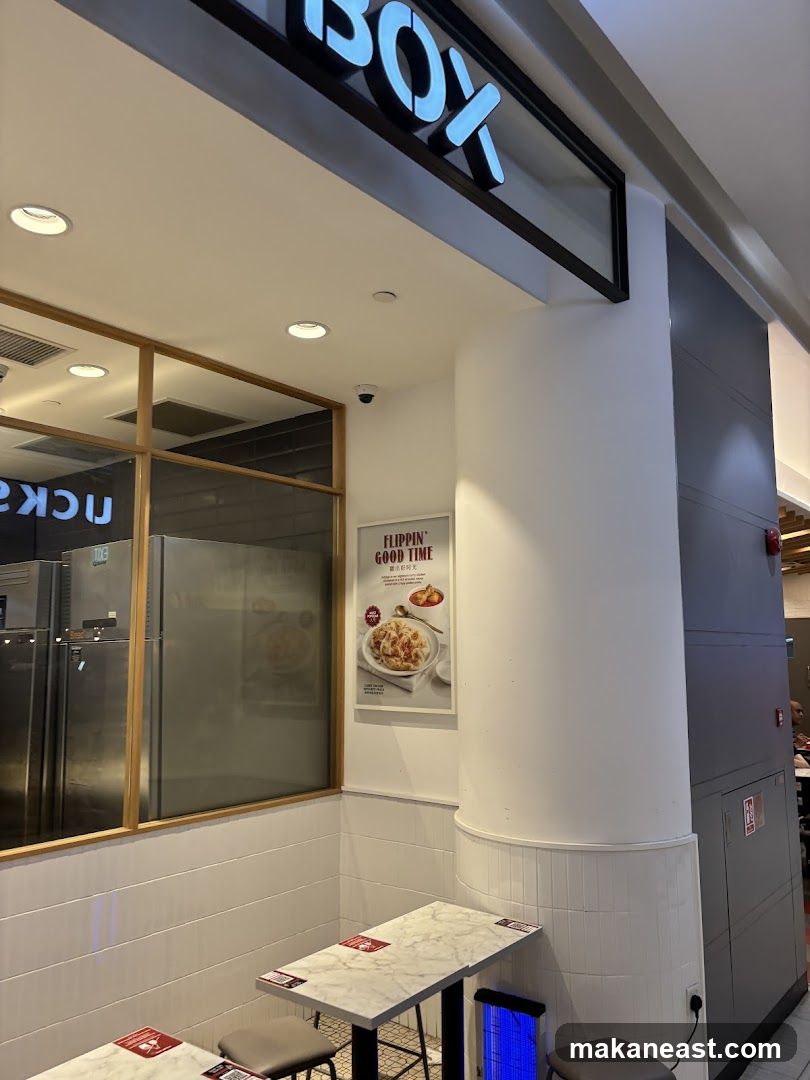 Restaurant Interior with Signage