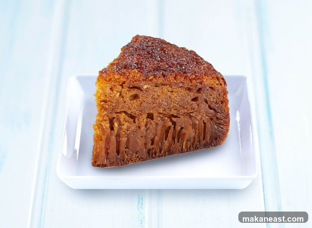 Slice of Honeycomb Cake
