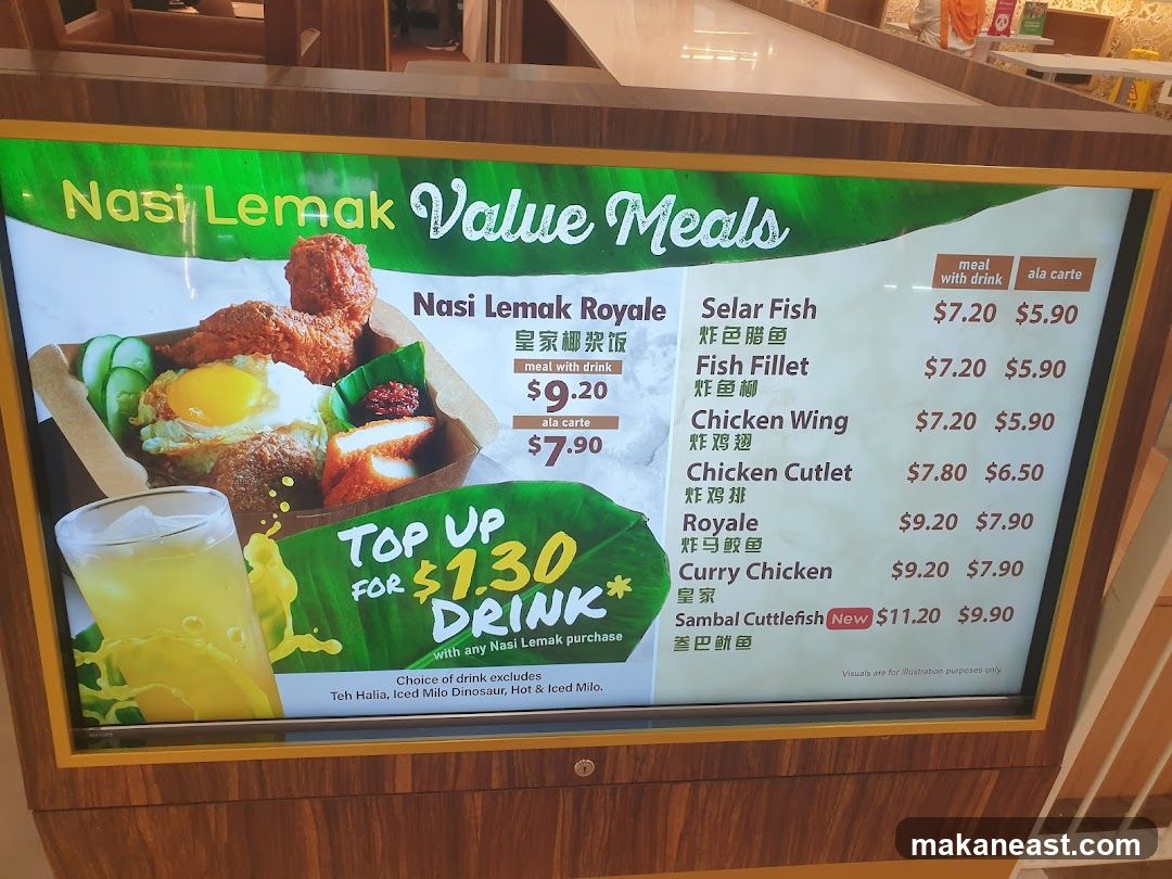 Nasi Lemak Value Meals