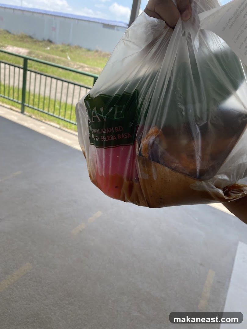 Food in a plastic bag
