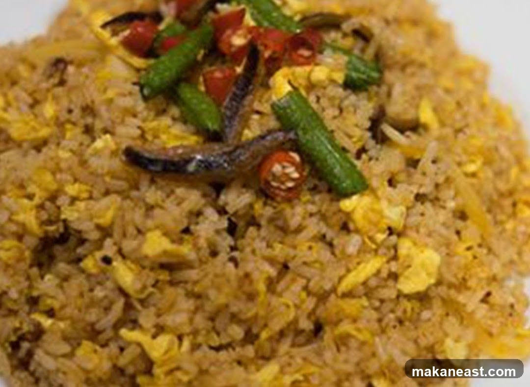 Fried Rice with Anchovies and Vegetables