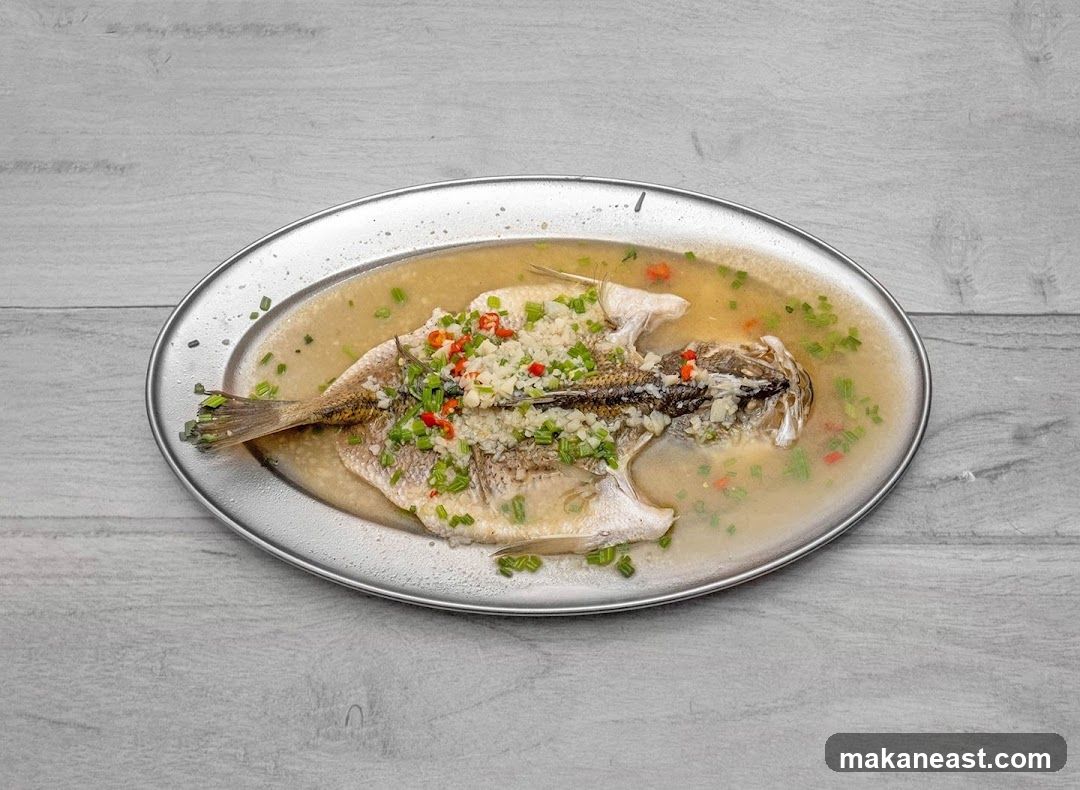 Steamed Fish with Garlic and Chili