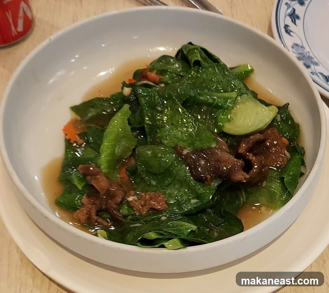 Stir-fried Greens with Beef