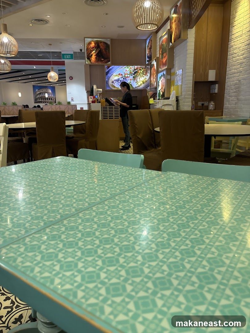 Restaurant Interior with Staff