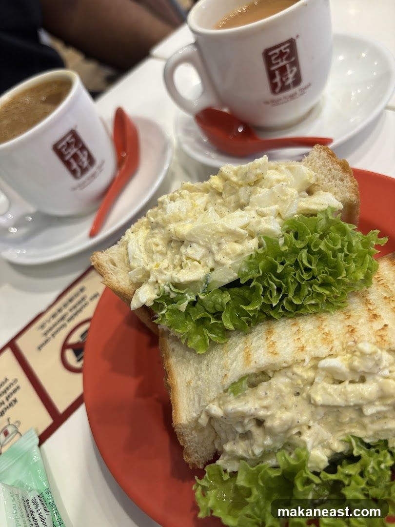 Egg Salad Sandwich and Coffee