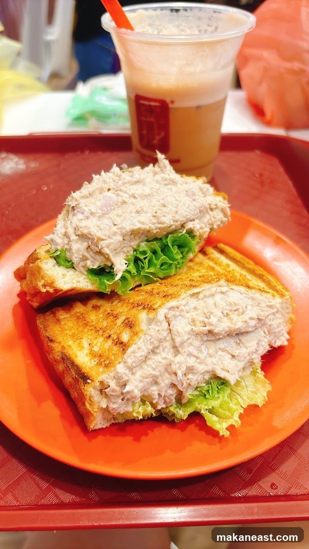 Tuna Sandwich and Drink
