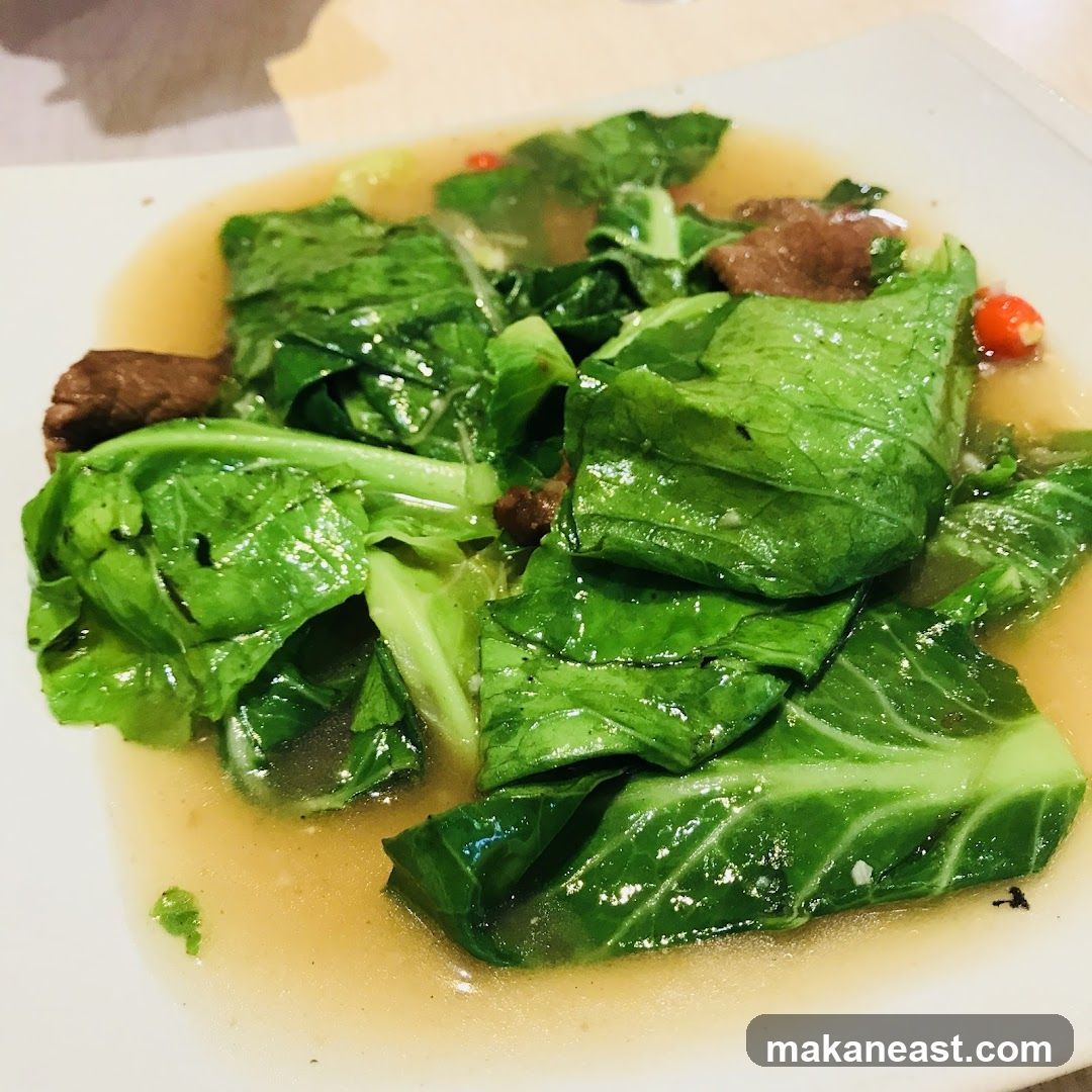 Stir-fried Greens with Beef