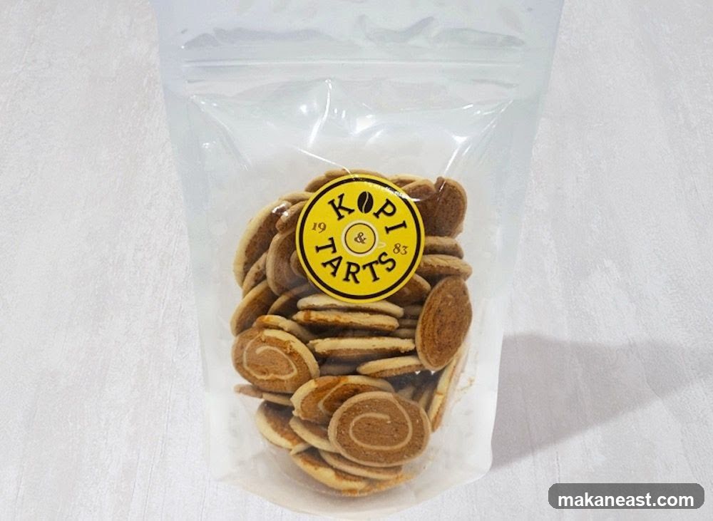 Bag of Kopi & Tarts cookies
