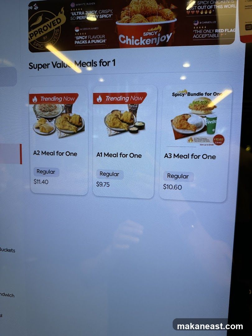 Super Value Meals for 1
