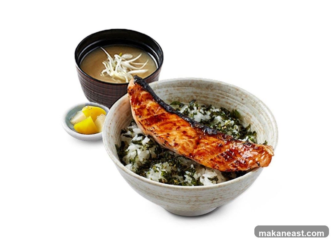 Grilled Salmon Rice Bowl
