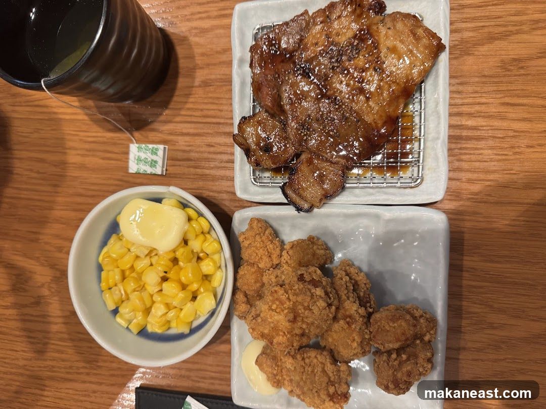 Pork and Fried Chicken Meal