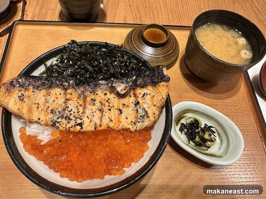 Salmon and Ikura Donburi