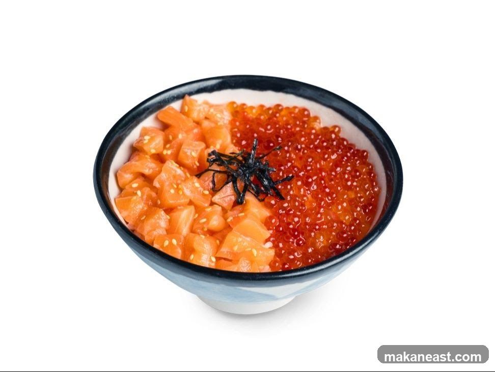 Salmon and Ikura Donburi