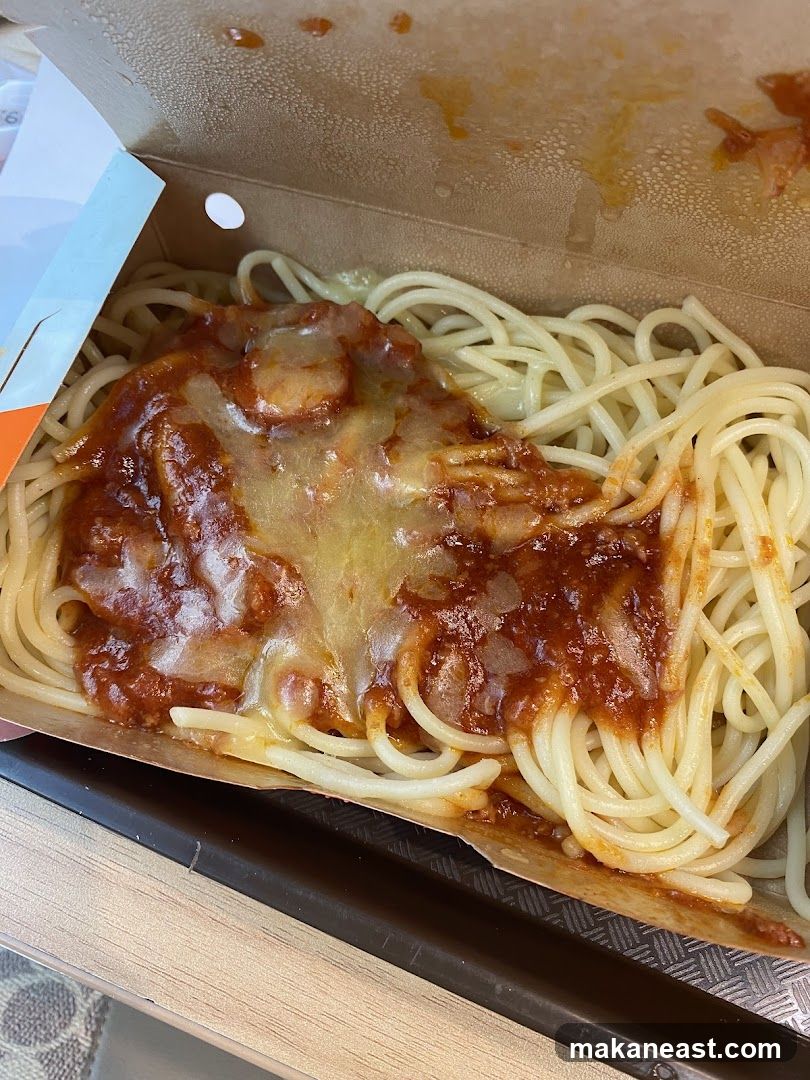 Spaghetti with Meat Sauce and Cheese