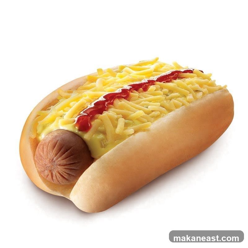 Hot Dog with Cheese and Ketchup