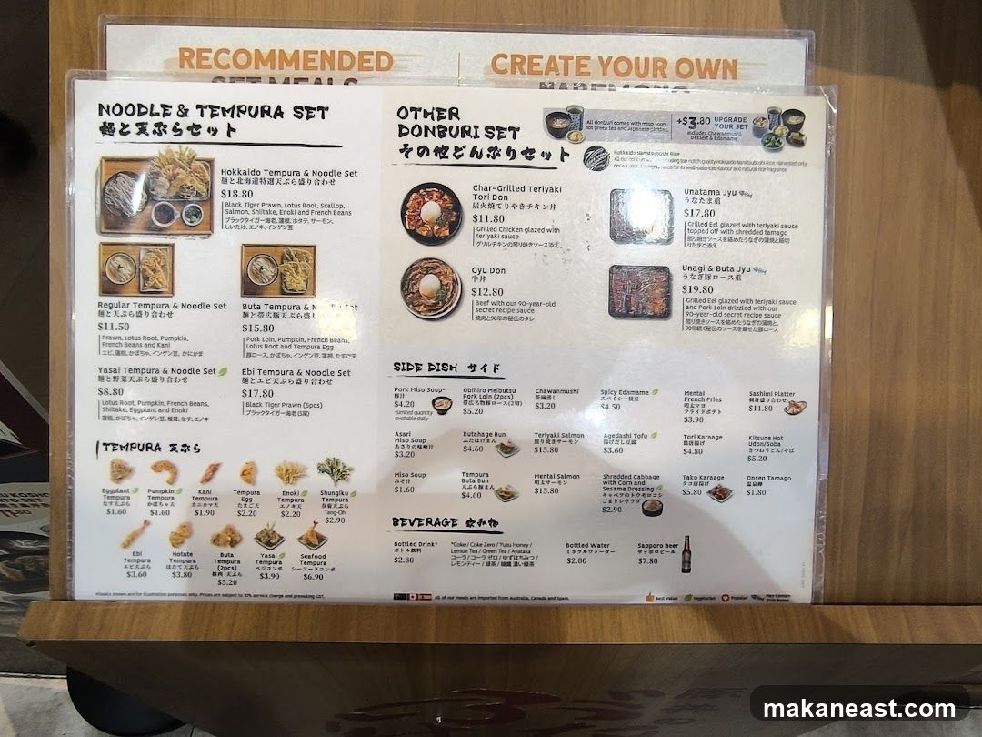 Noodle & Tempura Set
