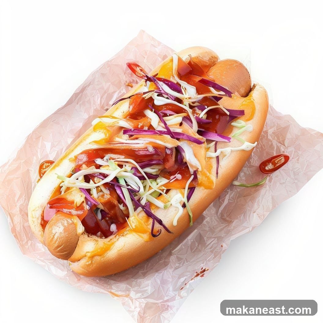 Hot Dog with Toppings