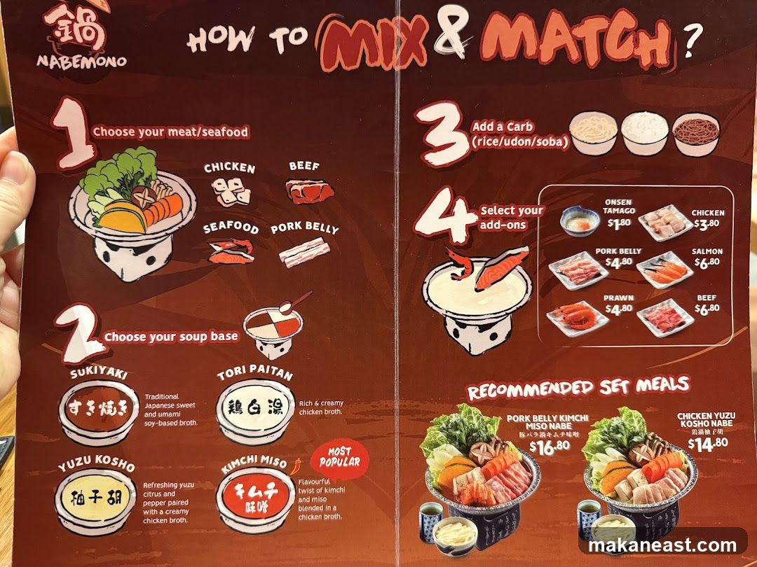 NABEMONO HOW TO MIX & MATCH?