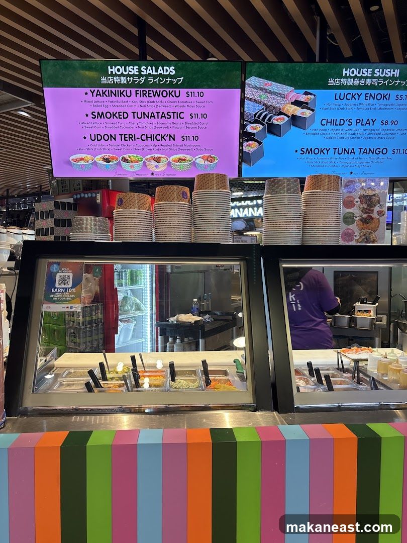 Restaurant Menu and Food Display