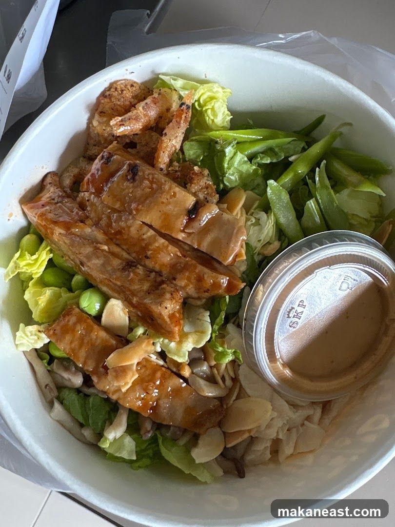 Salad Bowl with Chicken and Shrimp