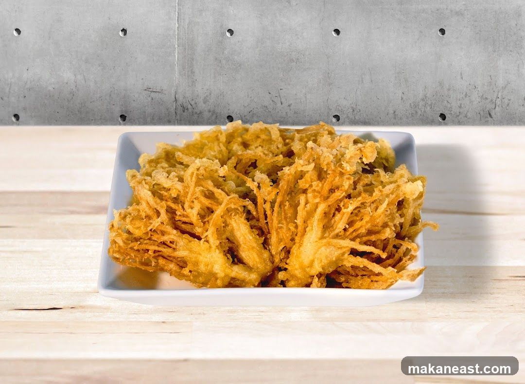 Fried Enoki Mushrooms