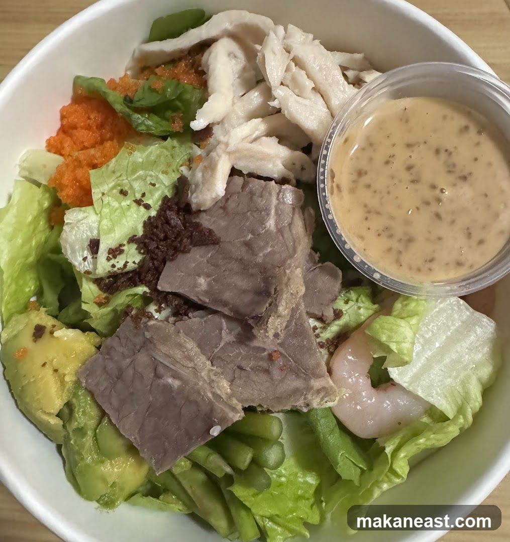 Salad with Meats and Shrimp