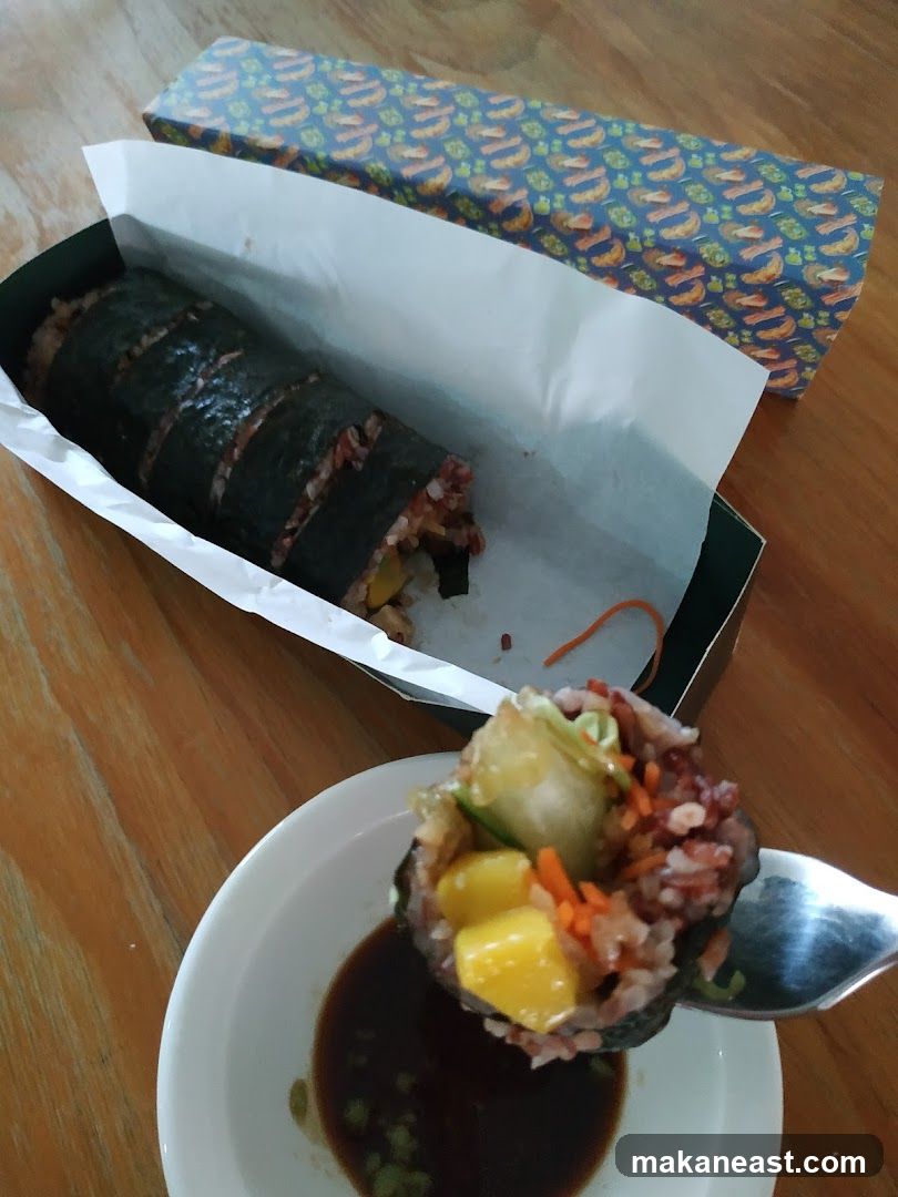 Sushi Roll with Dipping Sauce