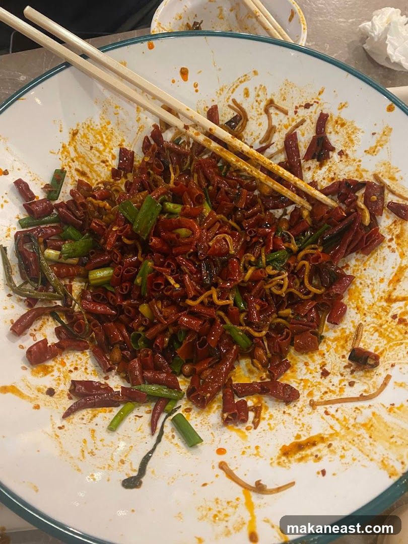 Spicy Noodles with Chili and Scallions