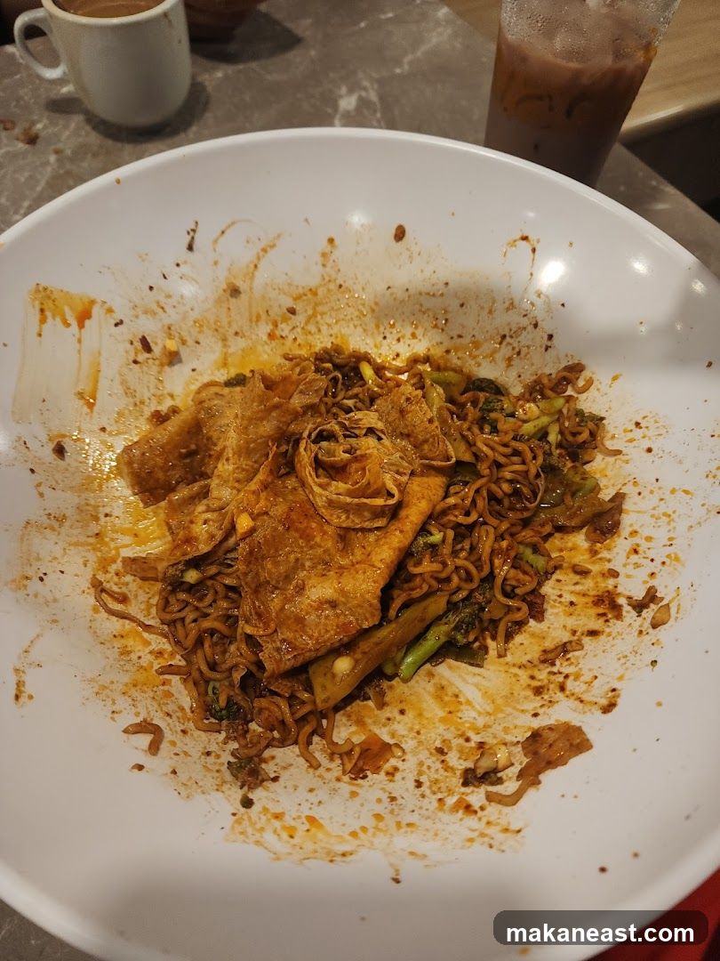 Spicy Noodles with Tofu Skin