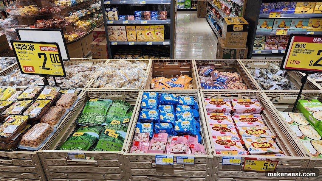 Snack Aisles in a Supermarket