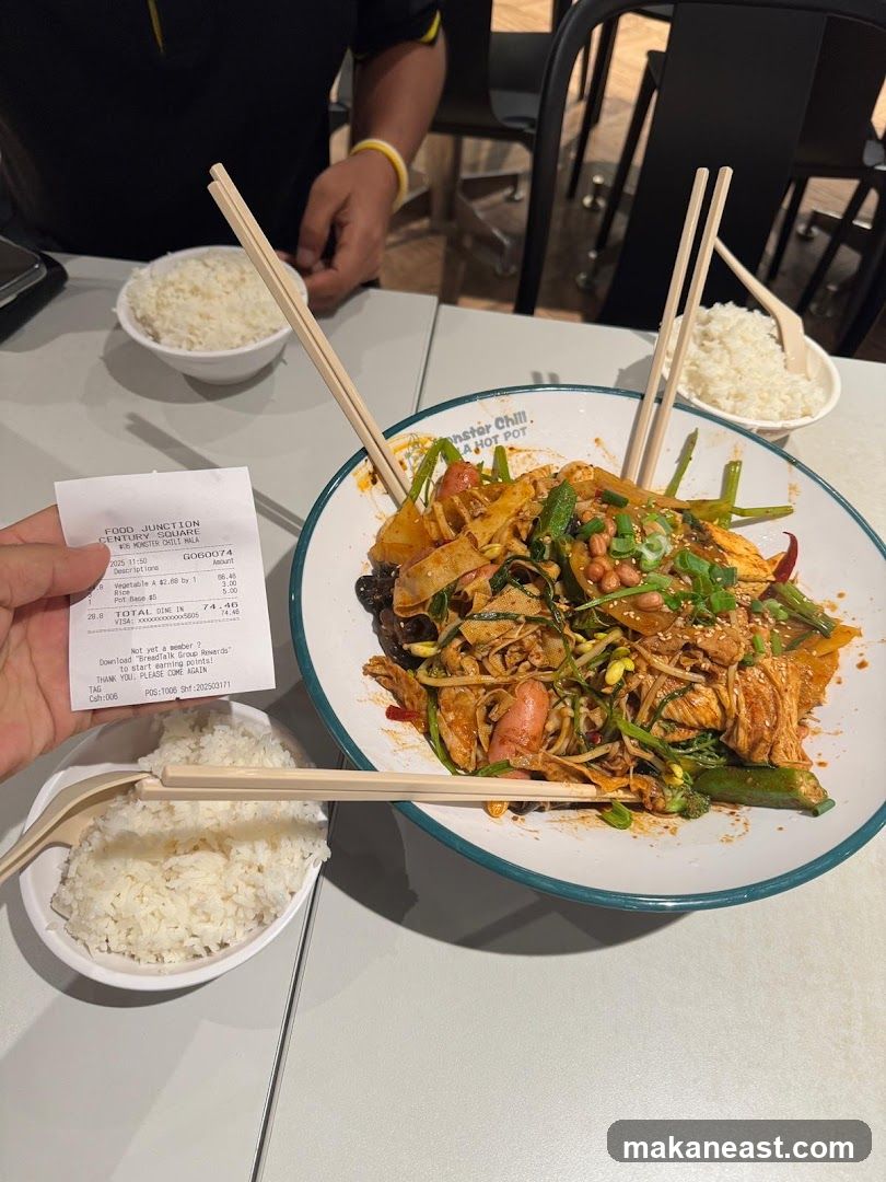 Spicy Hot Pot Dish with Rice