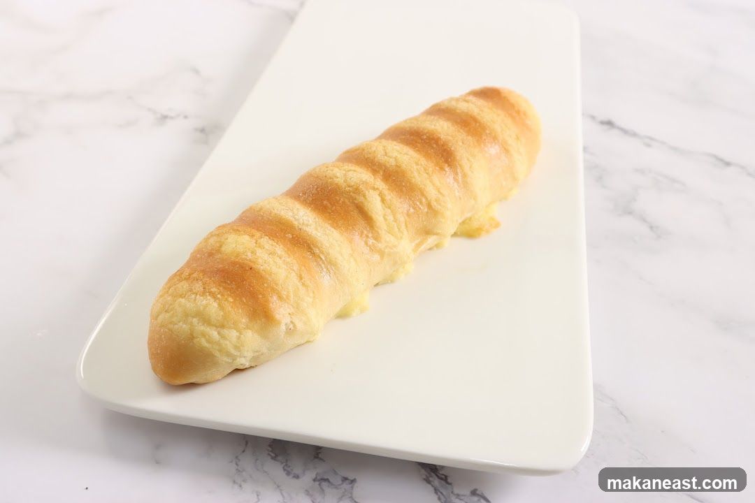 Bread roll with cheese