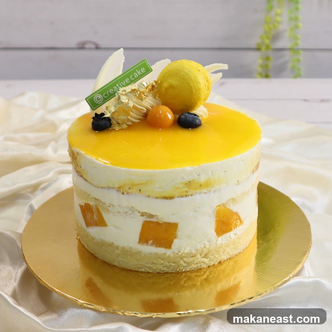 Mango Passion Fruit Cake