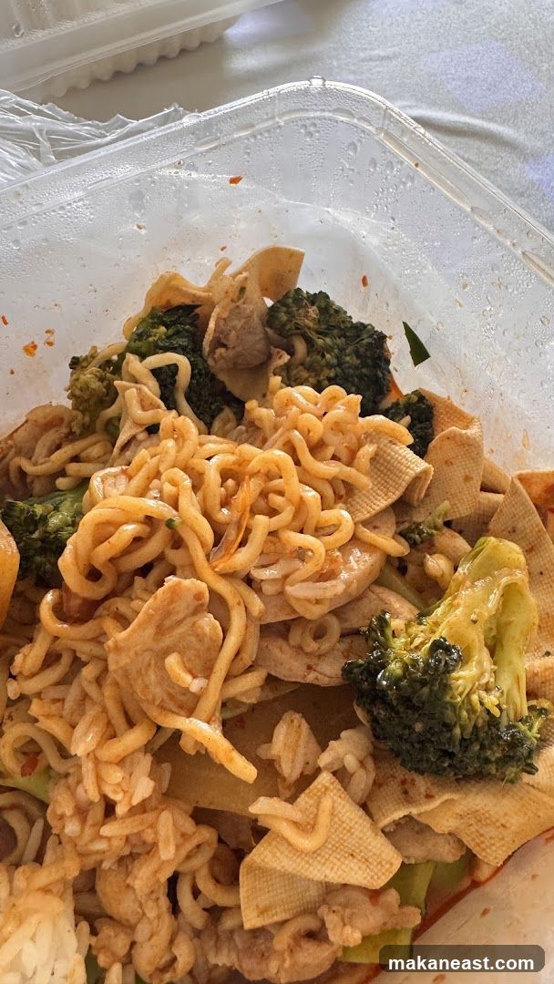 Noodles with Broccoli and Tofu Skin