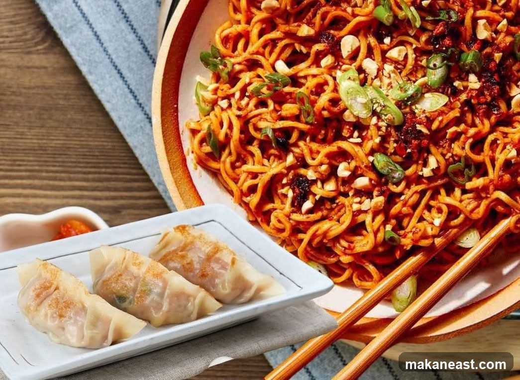Spicy Noodles and Dumplings