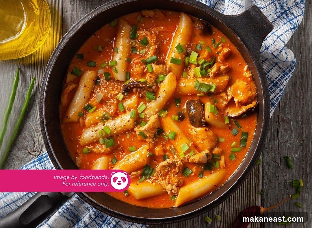 Spicy Korean Rice Cakes with Chicken