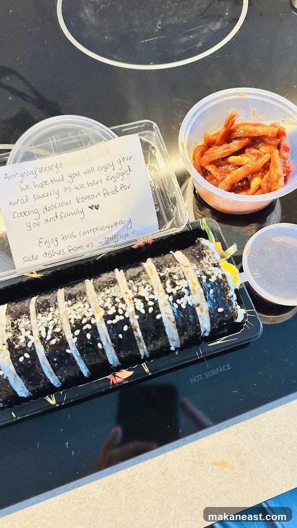 Korean Food with Note