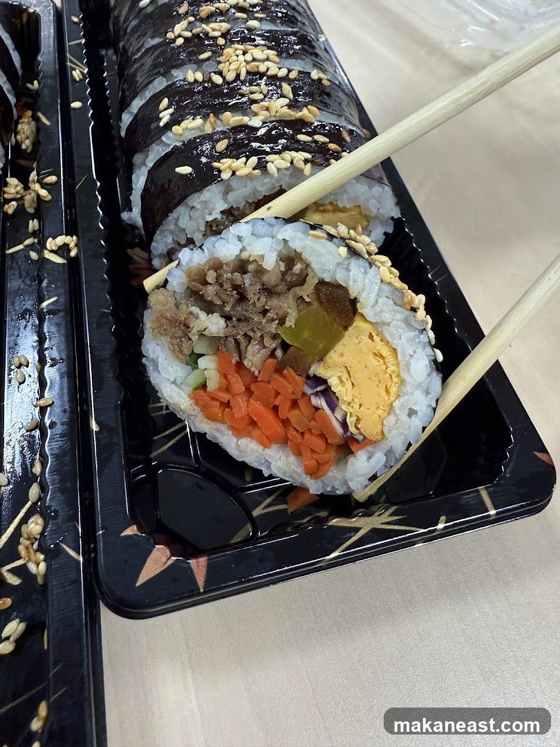 Gimbap with Chopsticks
