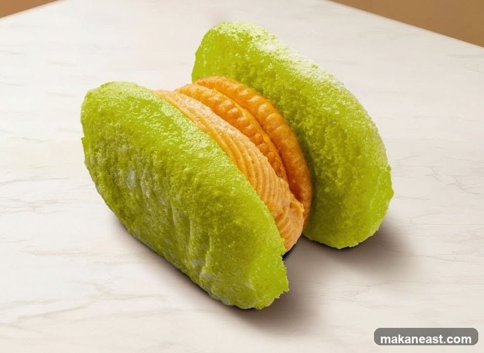 Green Macaron Sandwich