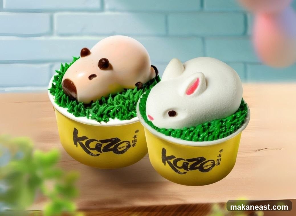 Desserts shaped like animals